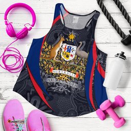 Racerback Tank Australia Coat of Arms Tank Top Aussie Spirit Women