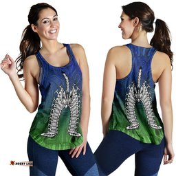 Torres Strait Islander Women's Racerback Tank Dhari Mask