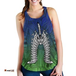 Torres Strait Islander Women's Racerback Tank Dhari Mask
