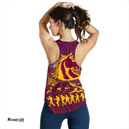 Brisbane Broncos Women Racerback Tank Anzac Day Country Style