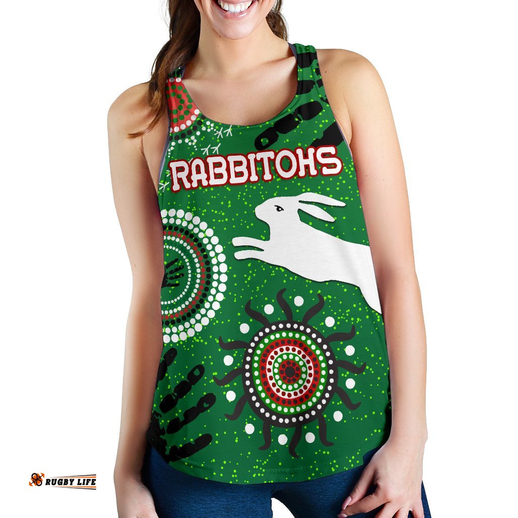 South Sydney Rabbitohs Indigenous Women Racerback Tank Country Style