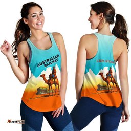 Racerback Tank Australia Camel Top Tank Railway Women