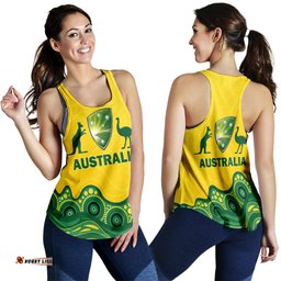 Australia Cricket Aboriginal Pattern Women Tank Top