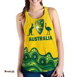 Australia Cricket Aboriginal Pattern Women Tank Top