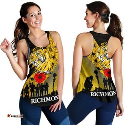 Richmond Tigers Women's Racerback Tank Lest We Forget