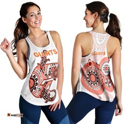 Giants Women's Racerback Tank Simple Indigenous