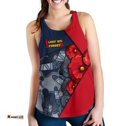 Aboriginal Racerback Tank Women Anzac Day