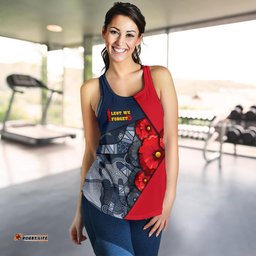 Aboriginal Racerback Tank Women Anzac Day
