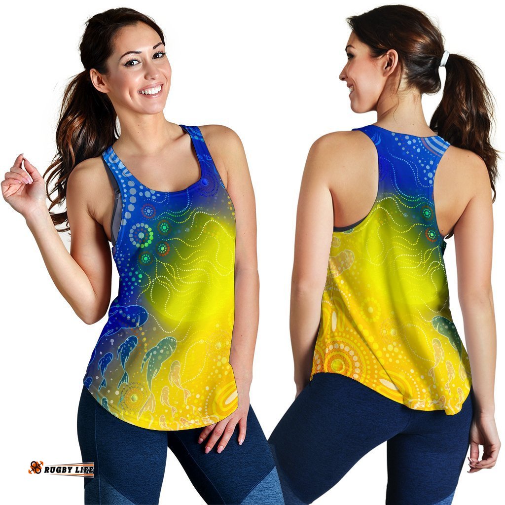Aboriginal Women's Racerback Tank Indigenous Fishing