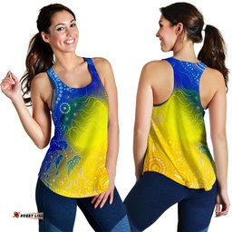 Aboriginal Women's Racerback Tank Indigenous Fishing