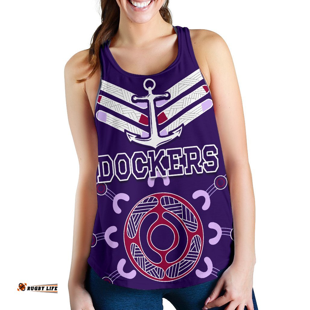Dockers Women Racerback Tank Indigenous Fremantle