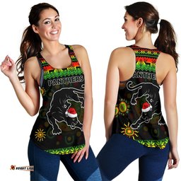 Penrith Panthers Christmas Women's Racerback Tank Indigenous