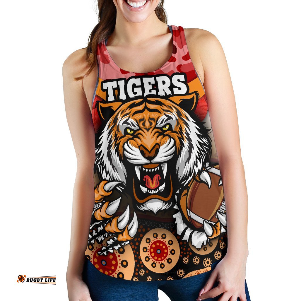 Tigers Women's Racerback Tank Wests Anzac Day Special version