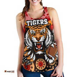 Tigers Women's Racerback Tank Wests Anzac Day Special version