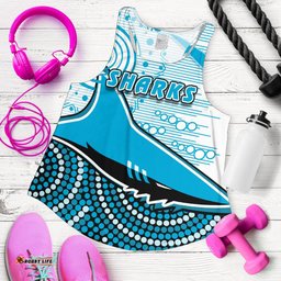 Sharks Women Racerback Tank Cronulla Indigenous Unique
