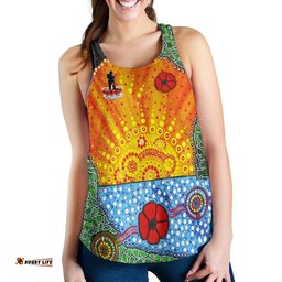 Anzac Day Women Racerback Tank Lest We Forget Poppy