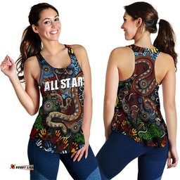 Australia Indigenous Women's Racerback Tank All Stars