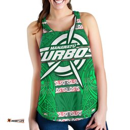 Manawatu Turbos Women Racerback Tank Maori Vibes