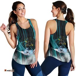 Racerback Tank Koala Top Tank Sleeping In Forest Women