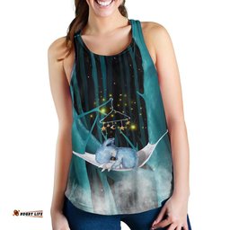 Racerback Tank Koala Top Tank Sleeping In Forest Women