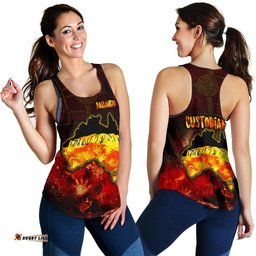 Aboriginal Women's Racerback Tank Anangu Custodians