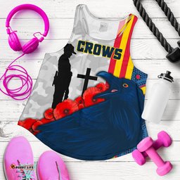 Adelaide Women's Racerback Tank Special Crows Anzac Day
