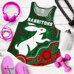 Custom Personalised Rabbitohs Women's Racerback Tank Magic Style