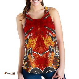 1stAustrailia Women Tank Top Crocodile Dot Painting