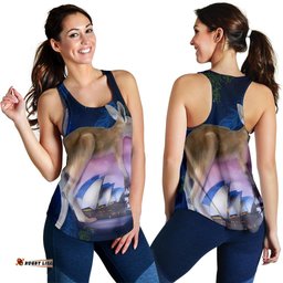 Racerback Tank Kangaroo Top Tank Dream Sydney Opera Women