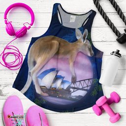 Racerback Tank Kangaroo Top Tank Dream Sydney Opera Women
