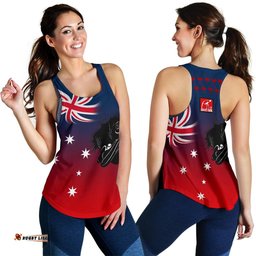Racerback Tank Aus Flag Tank Top Emus Women