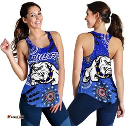 Bulldogs Women Racerback Tank Indigenous Country Style