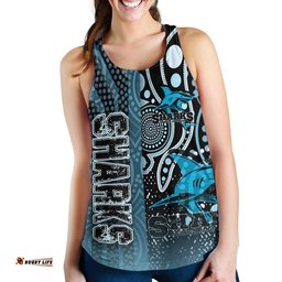 Vibe Hoodie Clothing Cronulla Sutherland Sharks Sporty Style Racerback Tank