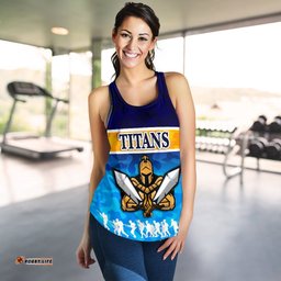 Gold Coast Women Racerback Tank Titans Gladiator Anzac Day 2021 Version Camouflage