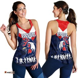 Sydney Women's Racerback Tank Roosters Anzac Style