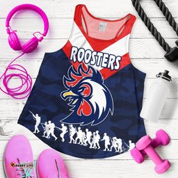 Sydney Women's Racerback Tank Roosters Anzac Style