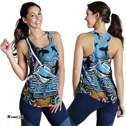 Cronulla Sutherland Women Racerback Tank Sharks Indigenous Aboriginal