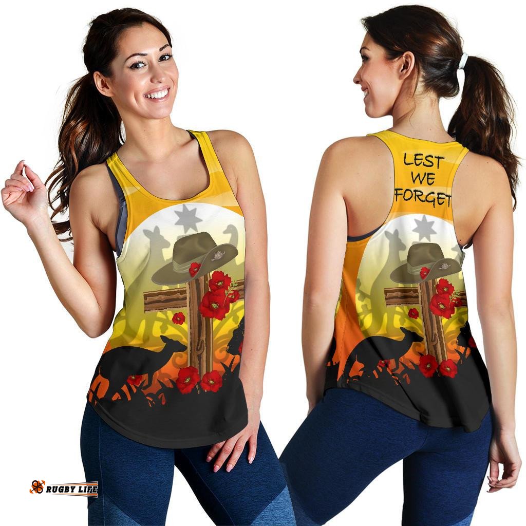 Racerback Tank Anzac Day Tank Dawn Service Women