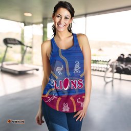 Brisbane Women's Racerback Proud Lions Simple