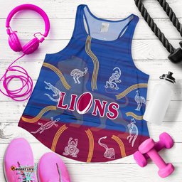 Brisbane Women's Racerback Proud Lions Simple