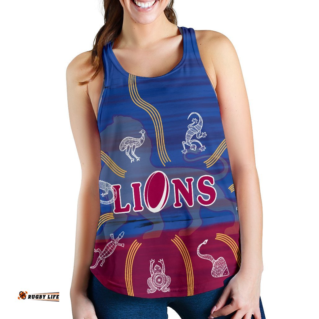 Brisbane Women's Racerback Proud Lions Simple