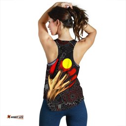 Aboriginal Women's Racerback Tank Aboriginal Blood In Me