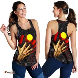 Aboriginal Women's Racerback Tank Aboriginal Blood In Me