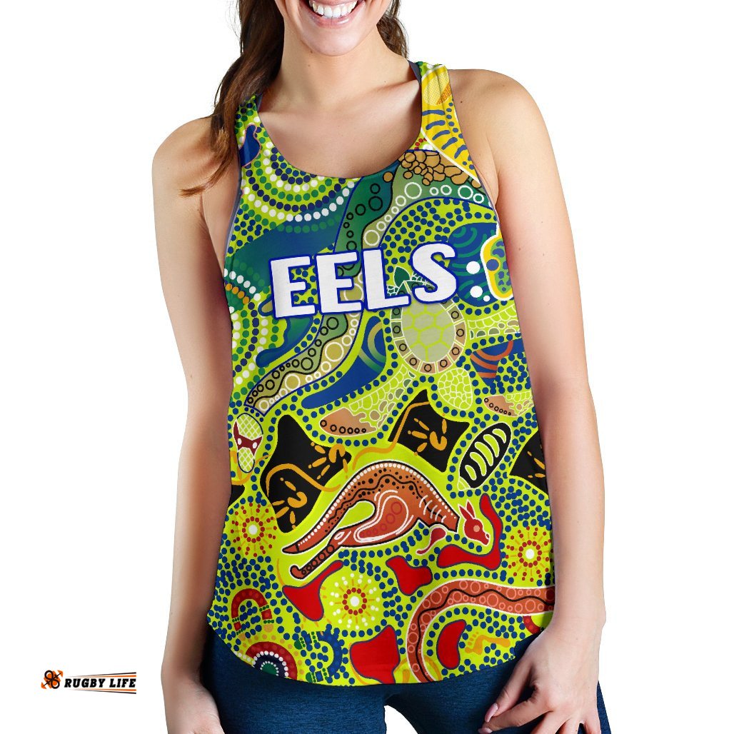 Parramatta Women's Racerback Tank Eels Unique Indigenous