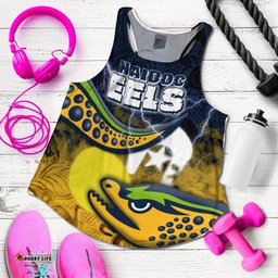 Eels Rugby NAIDOC Week Women's Racerback Tank Aboriginal Power Style