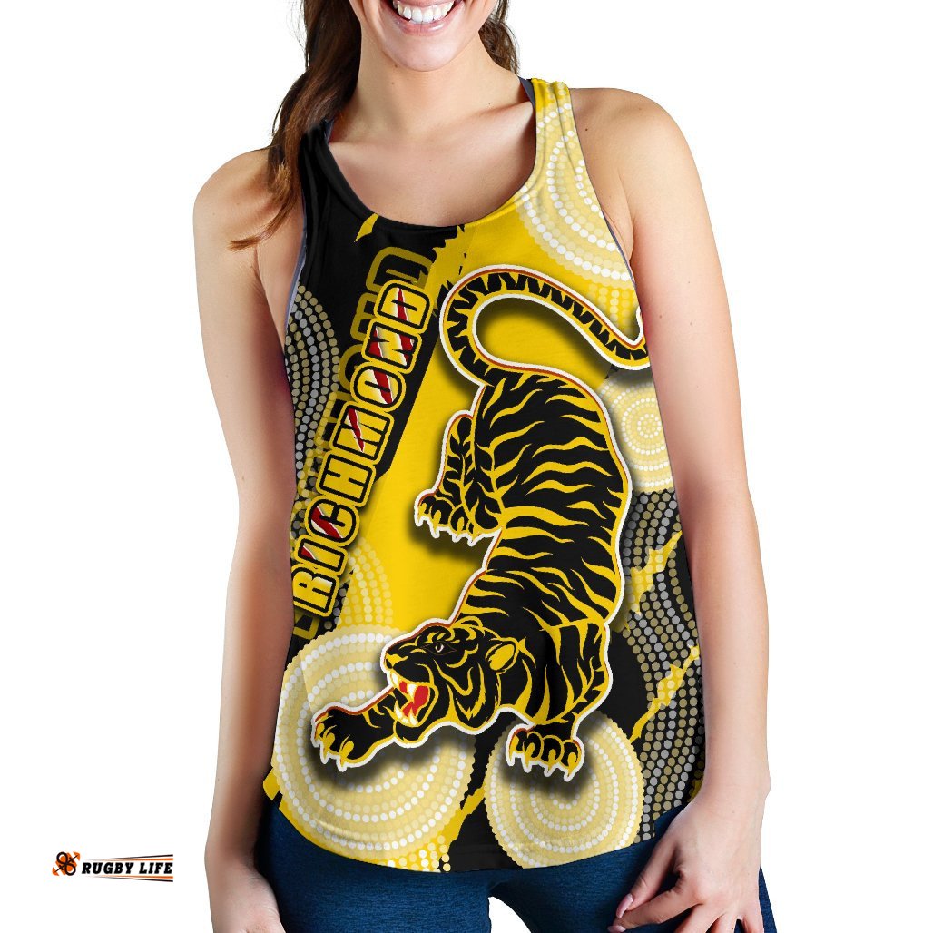 Richmond Women Racerback Tank Power Tigers Indigenous