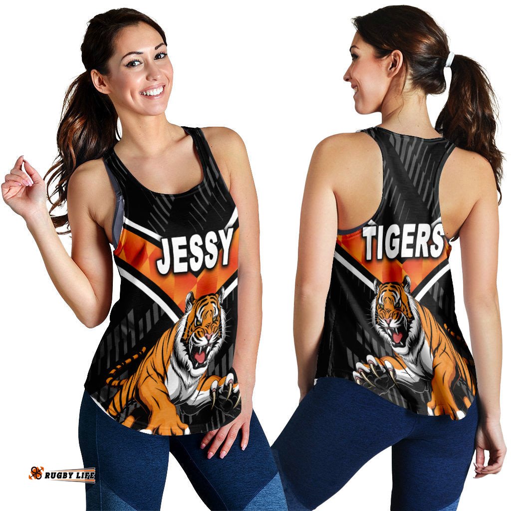 Jessy Wests Tigers Women Racerback Tank 2021 Simple NO.1