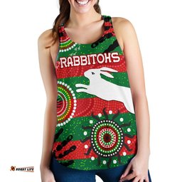 Naidoc Rabbitohs Women Racerback Tank Aboriginal Vibes