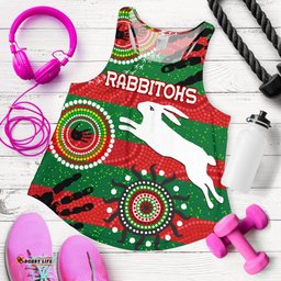Naidoc Rabbitohs Women Racerback Tank Aboriginal Vibes