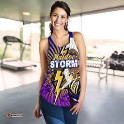 Melbourne Storm Naidoc Week Women's Racerback Tank Indigenous Style